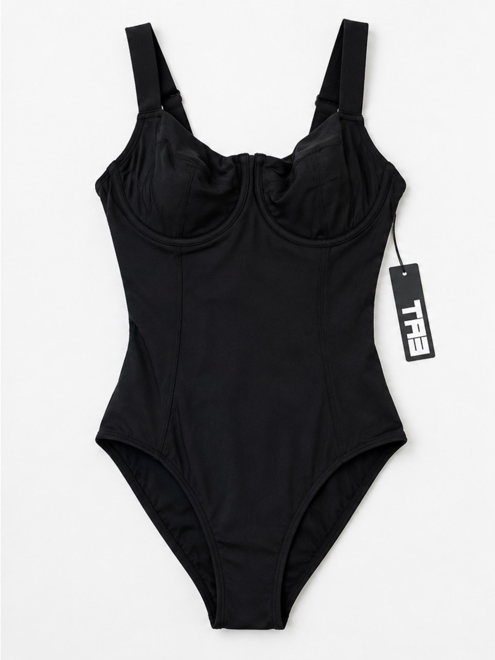NWT TA3 Megasculpting Lifty Black One Piece Swim - Regular/Long